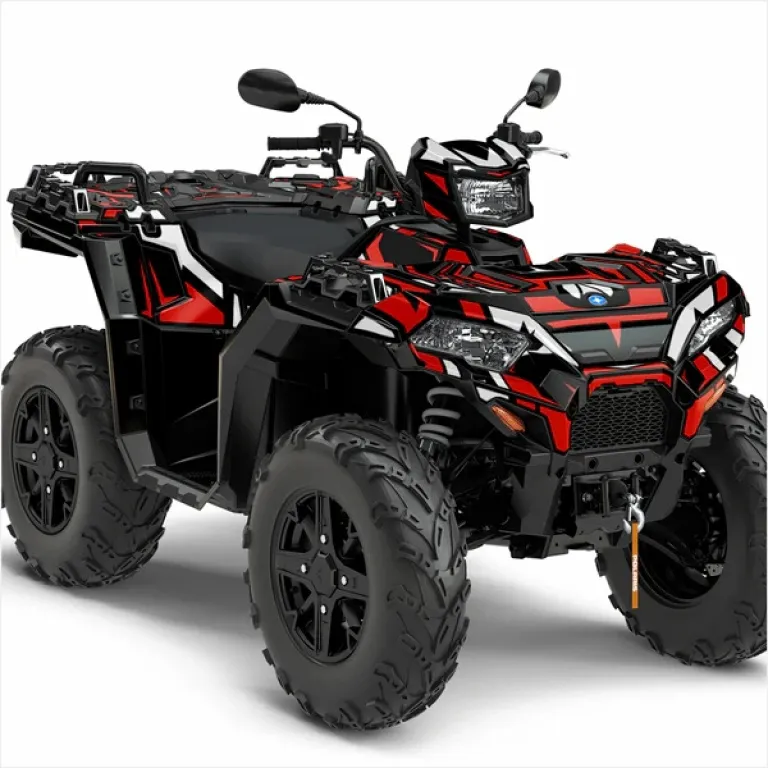 Simple Black-Red M Version for Polaris Sportsman 850/XP 1000/ XP 1000-S