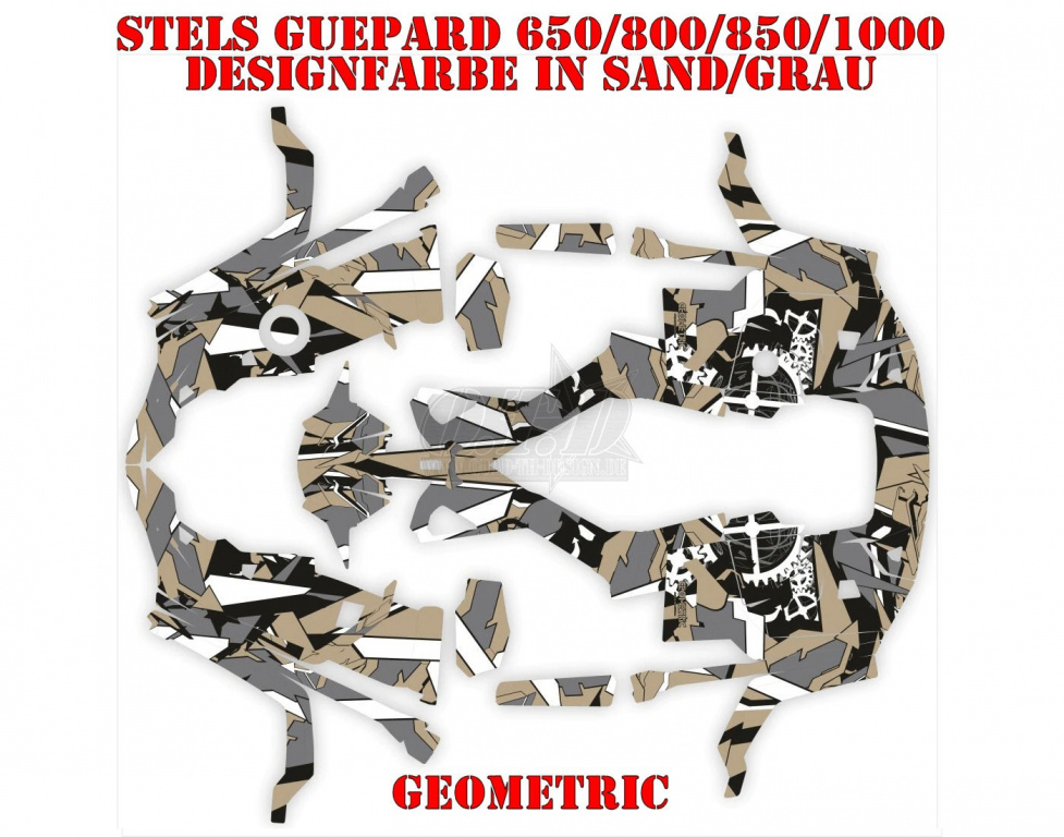 Geometric Sand-Grey for Stels Guepard 650/800/850/1000
