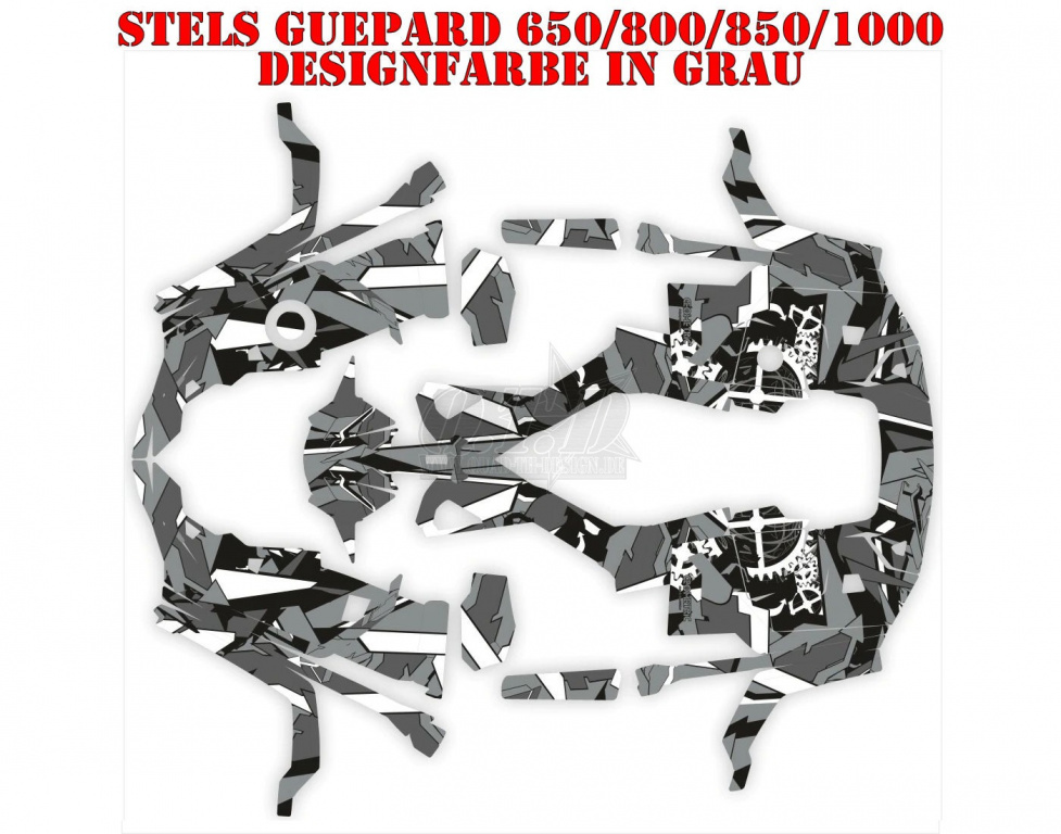 Geometric Grey for Stels Guepard 650/800/850/1000