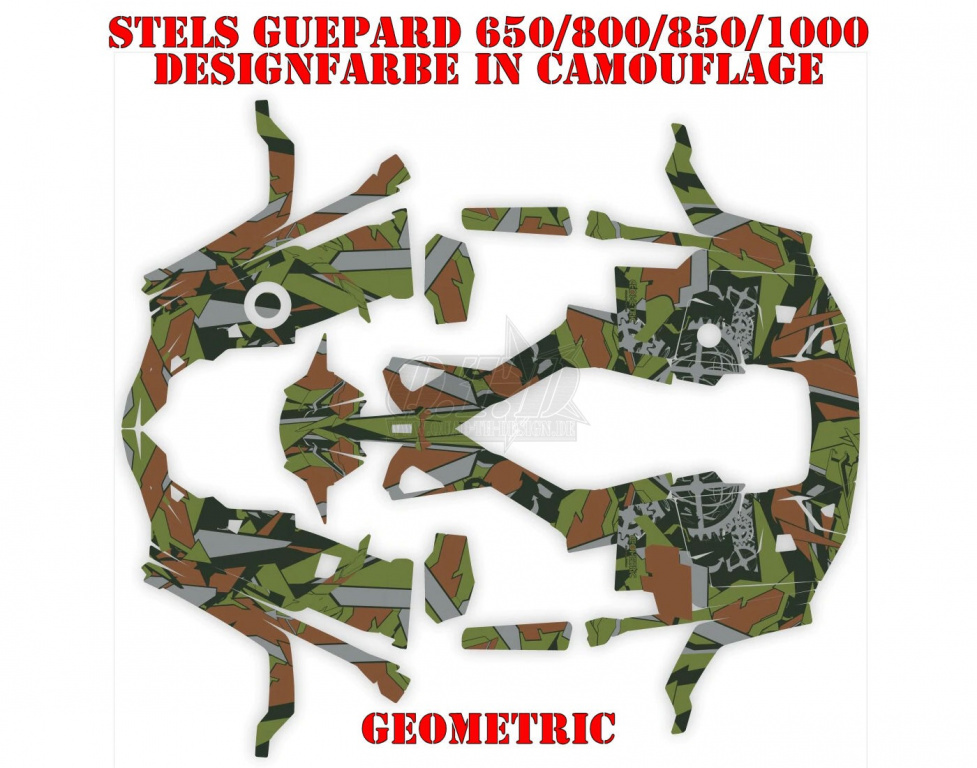Geometric Camouflage for Stels Guepard 650/800/850/1000