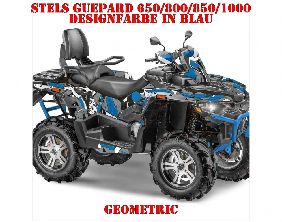 Geometric Blue for Stels Guepard 650/800/850/1000