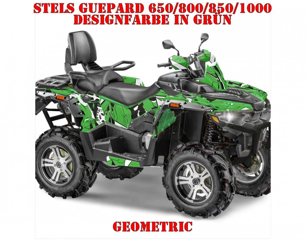 Geometric Green-Grey for Stels Guepard 650/800/850/1000