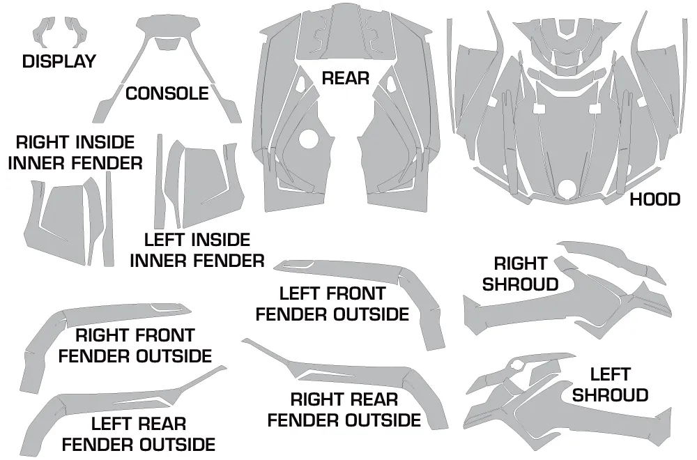 Schnittmuster CAN-AM Outlander L 450/570 2014-2023