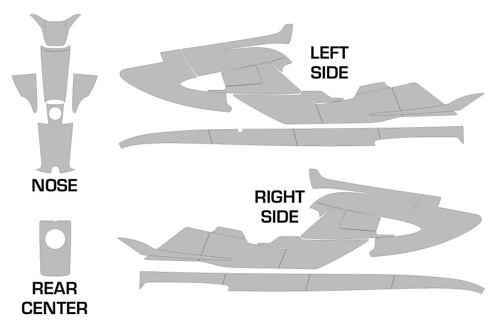 Schnittmuster für Yamaha Wave Raider 1994-1996
