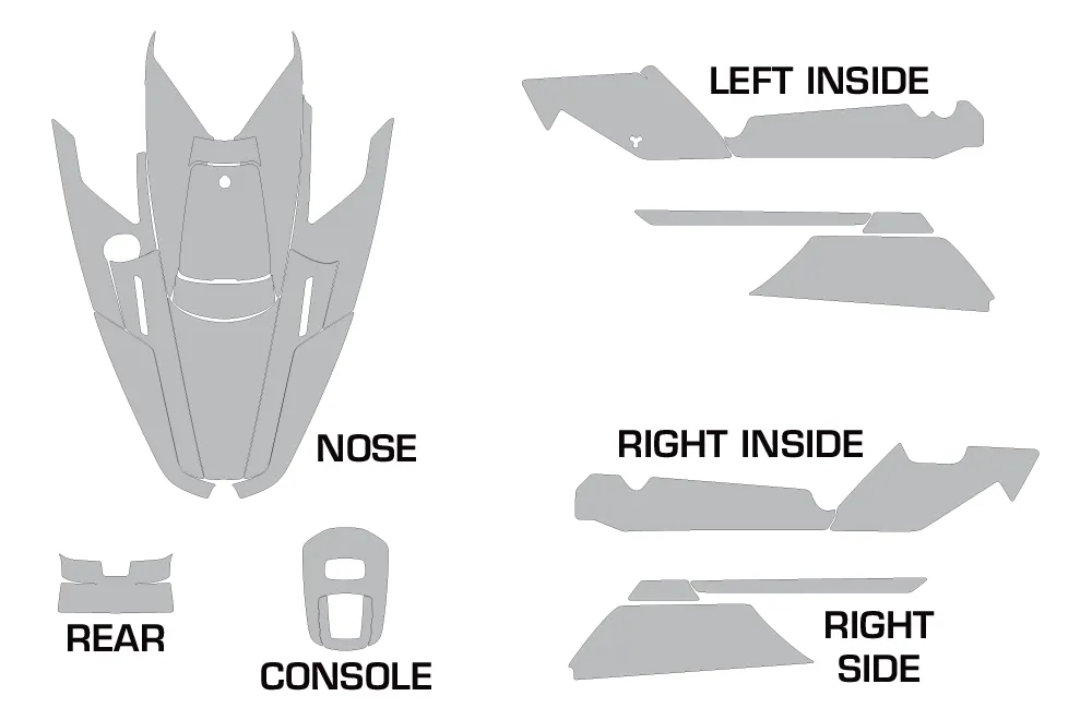 Cutting Pattern for the Yamaha Wave Runner 3 1991-1996