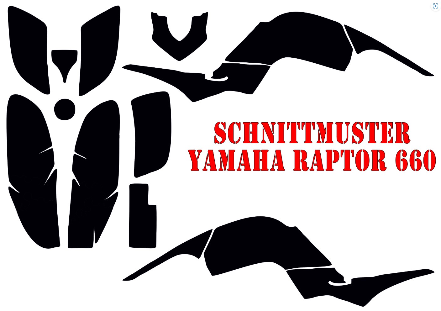 Yamaha Raptor 660 Cutting pattern