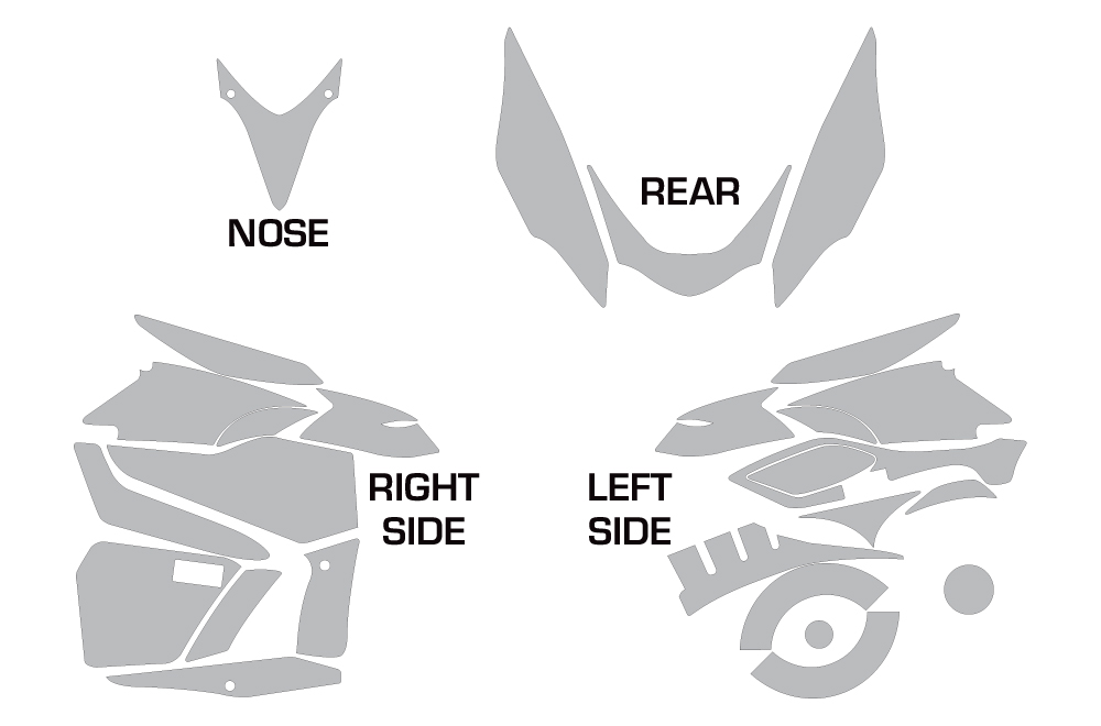 Cutting Pattern for the Yamaha Phazer RTX,GT 2007-2016