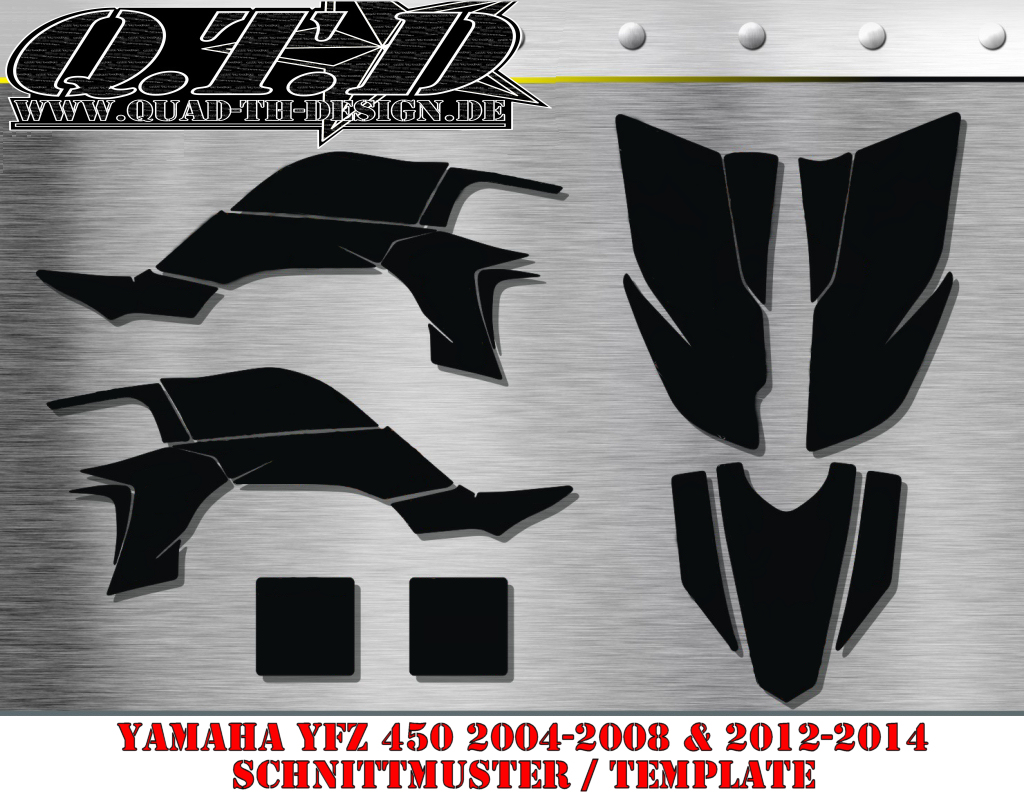 Yamaha YFZ 450 2004-2008 & 2012-2014 Schnittmuster