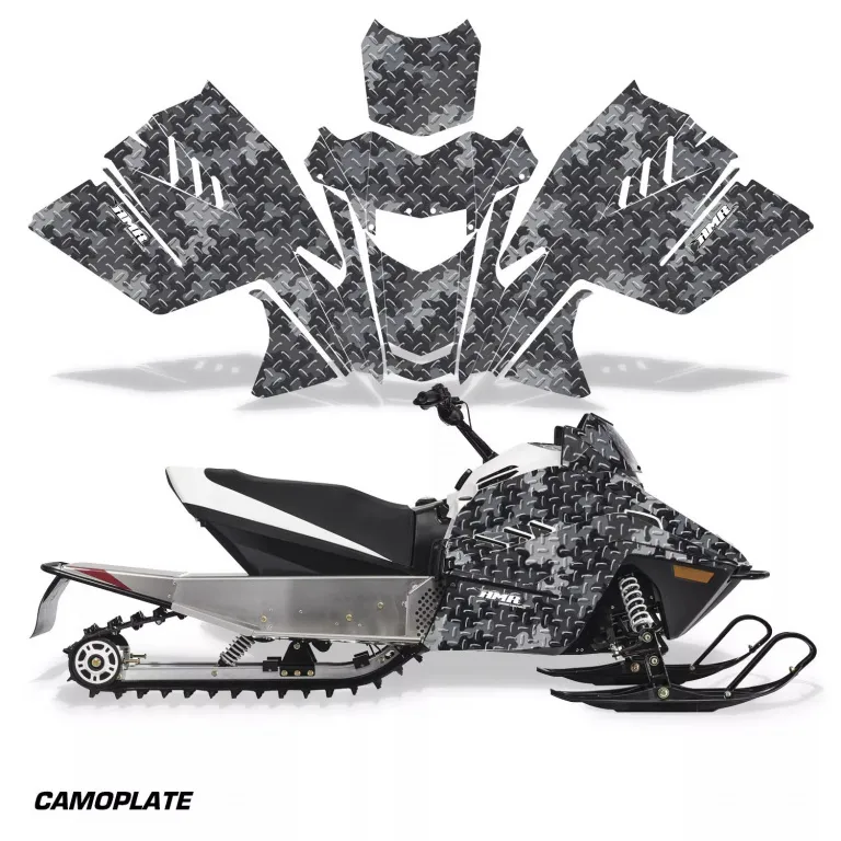 Camoplate Schwarz für Arctic Cat ZR 200 Schneemobil 2018-2024