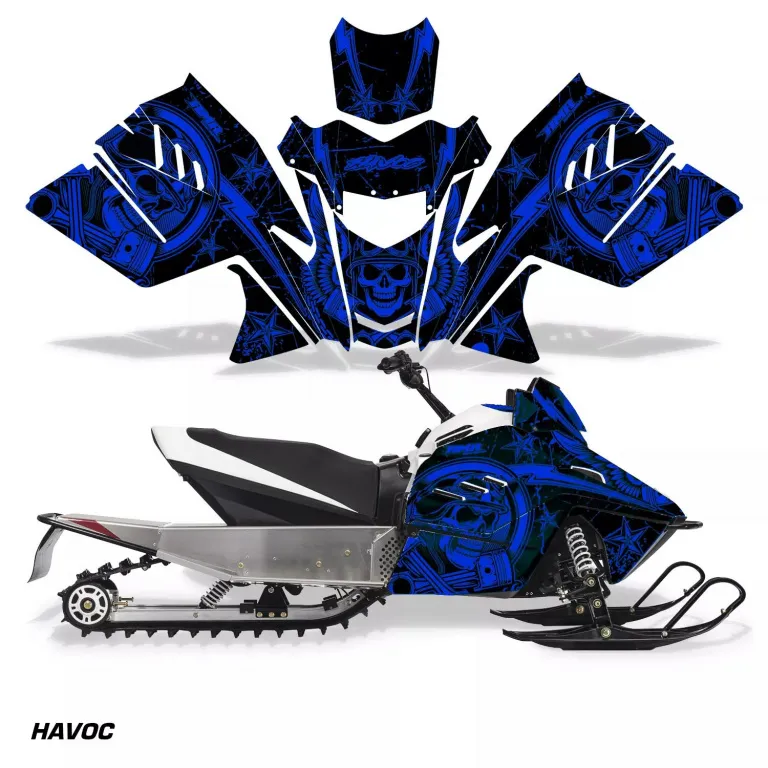 Havoc Blau für Arctic Cat ZR 200 Schneemobil 2018-2024
