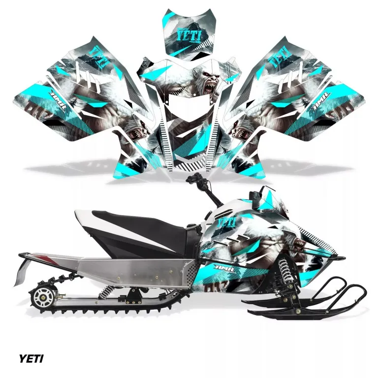 Yeti Teal Blau für Arctic Cat ZR 200 Schneemobil 2018-2024