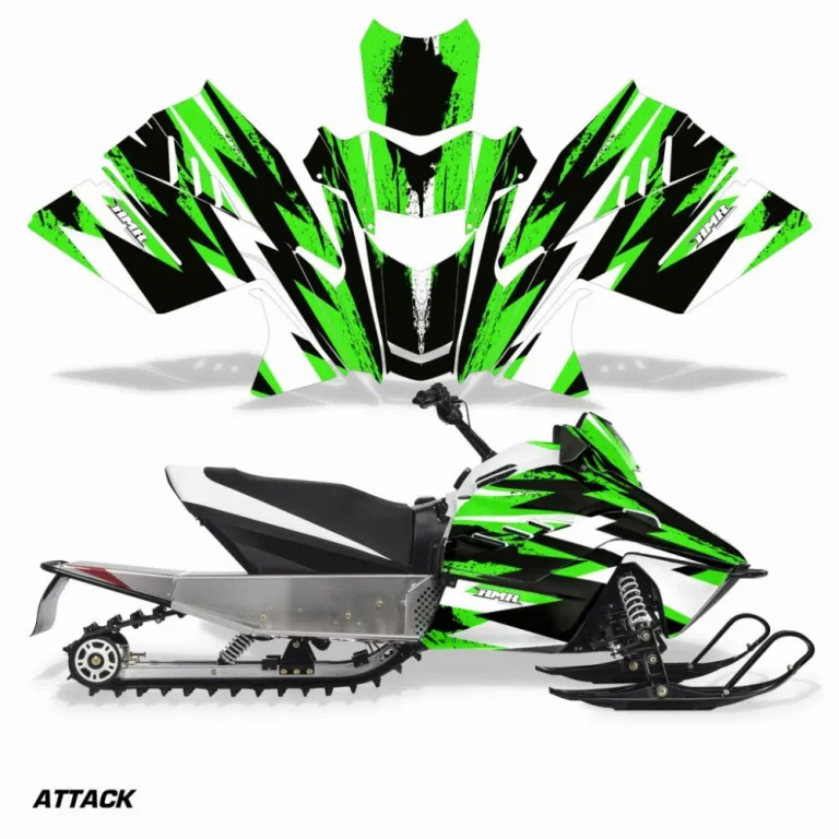 Attack Grün für Arctic Cat ZR 200 Schneemobil 2018-2024