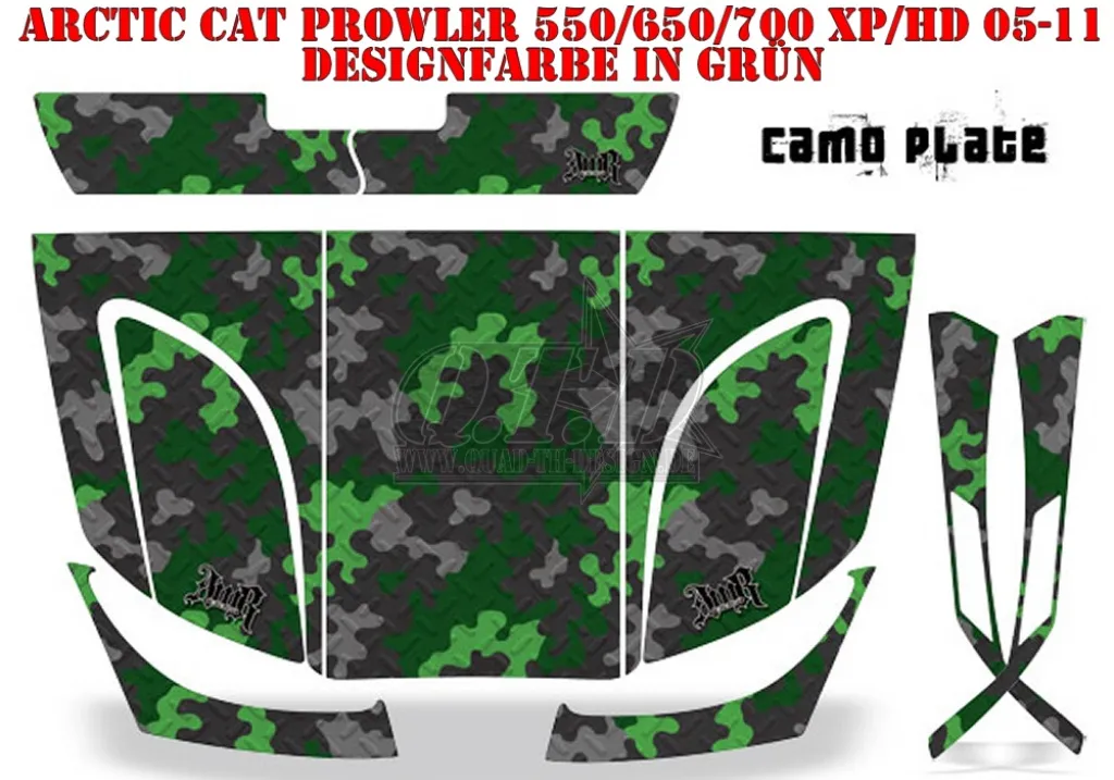 Camoplate Green for Arctic-Cat Prowler XP/HD 09-15