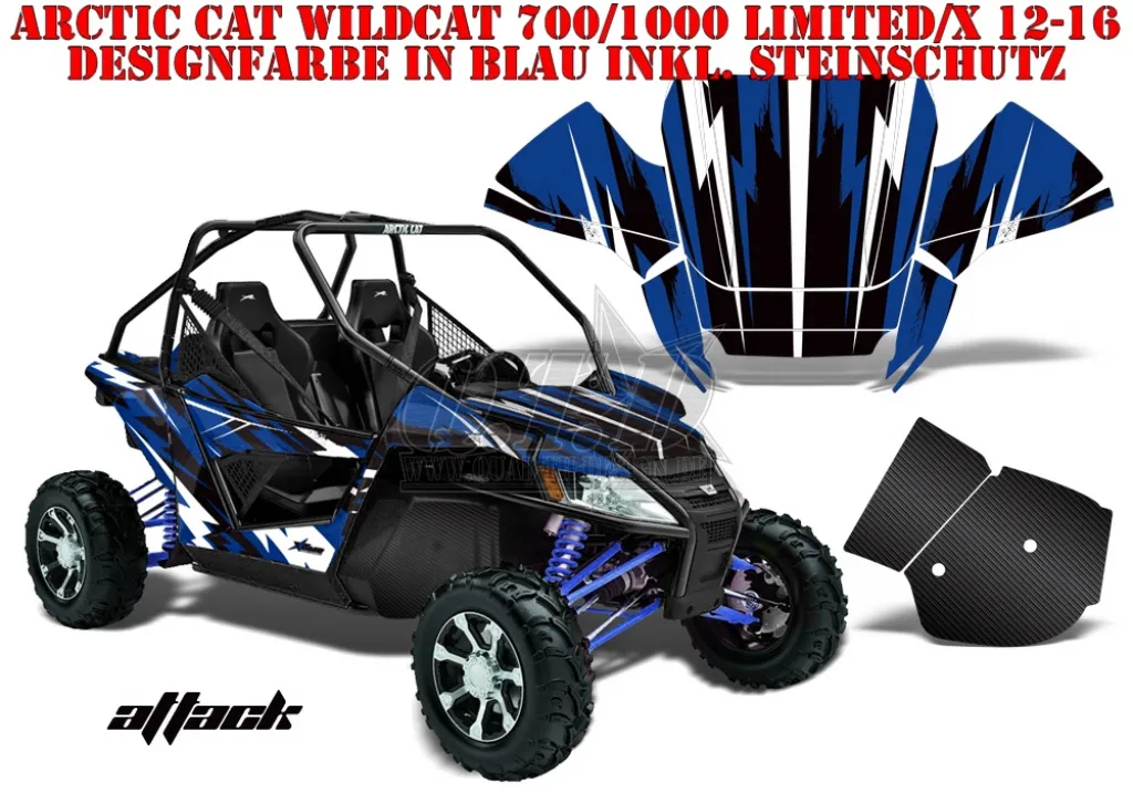 Attack Blue for Arctic-Cat Wildcat 700/1000 2012-2016