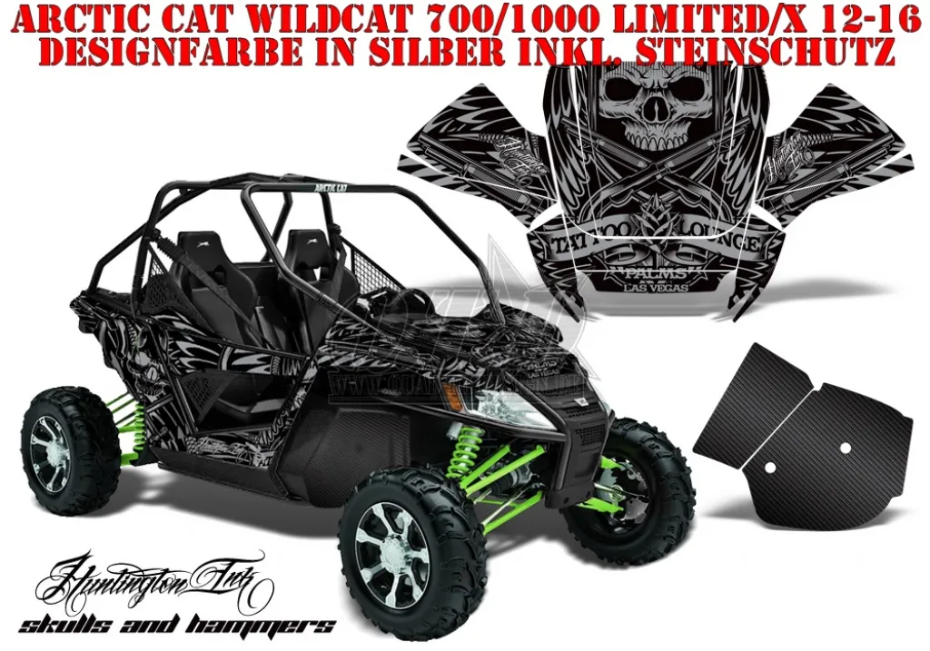 Skulls N Hammers Silver for CAN-AM Maverick X3 X DS 4 Doors  2016-2023