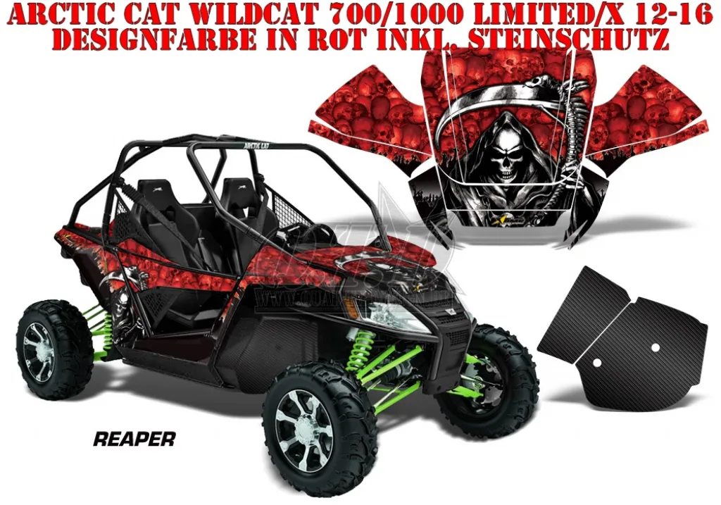 Reaper Red for Arctic-Cat Wildcat 700/1000 2012-2016