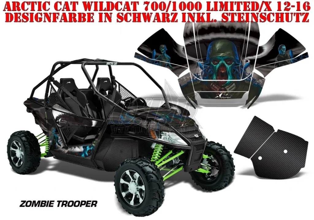 Zombie Trooper Black for Arctic-Cat Wildcat 700/1000 2012-2016