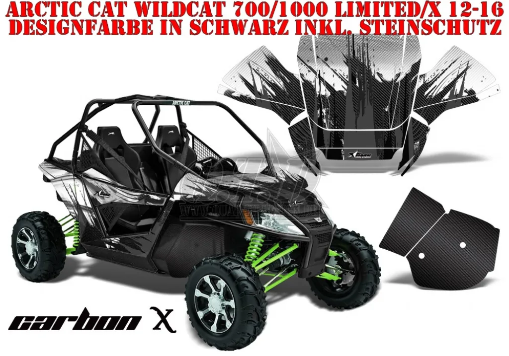 Carbon-X Black for Arctic-Cat Wildcat 700/1000 2012-2016