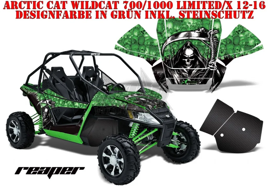 Reaper Green for Arctic-Cat Wildcat 700/1000 2012-2016