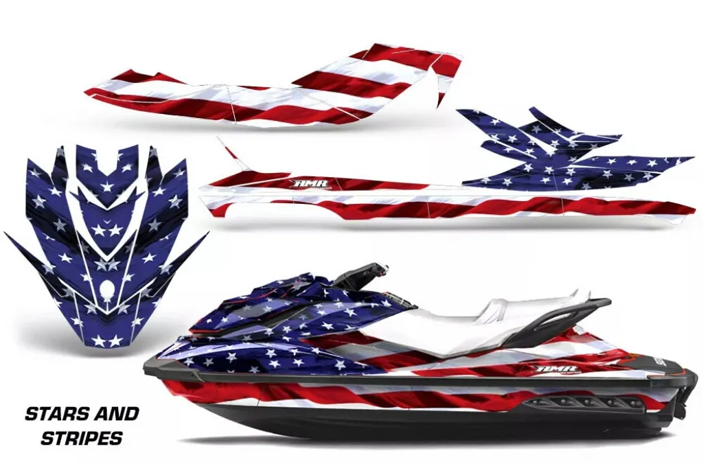Stars and Stripes für CAN-AM Sea Doo GTI/GTR/GTS HD Sitdown 2011-2019