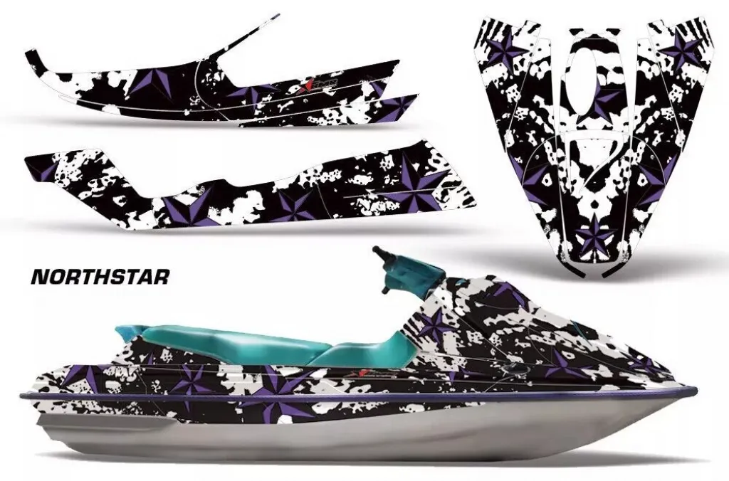Northstar Background = White, Design color = Purple for CAN-AM Sea Doo GTS Sitdown 1992-1997