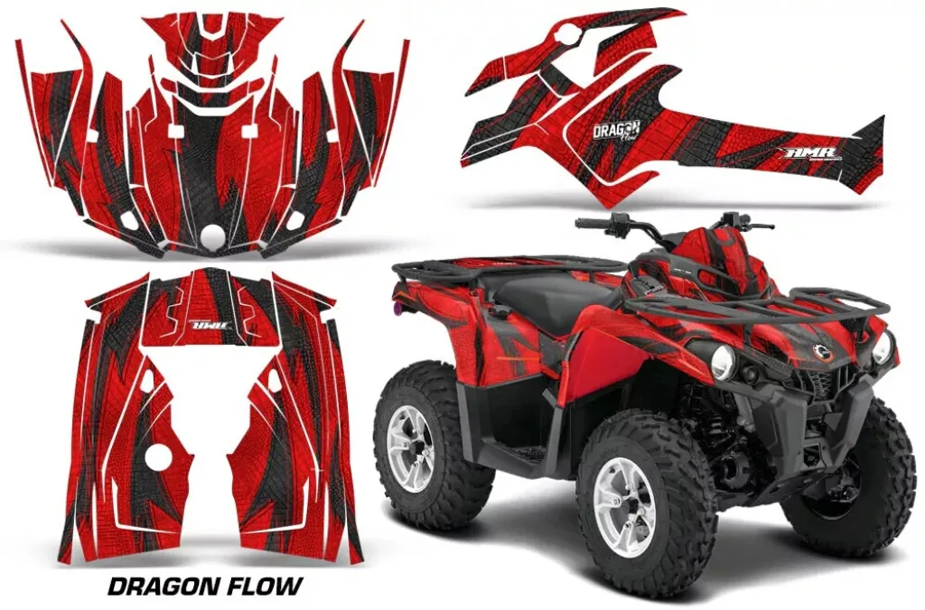 Dragon Flow Rot für CAN-AM Outlander L 450/570 2014-2023