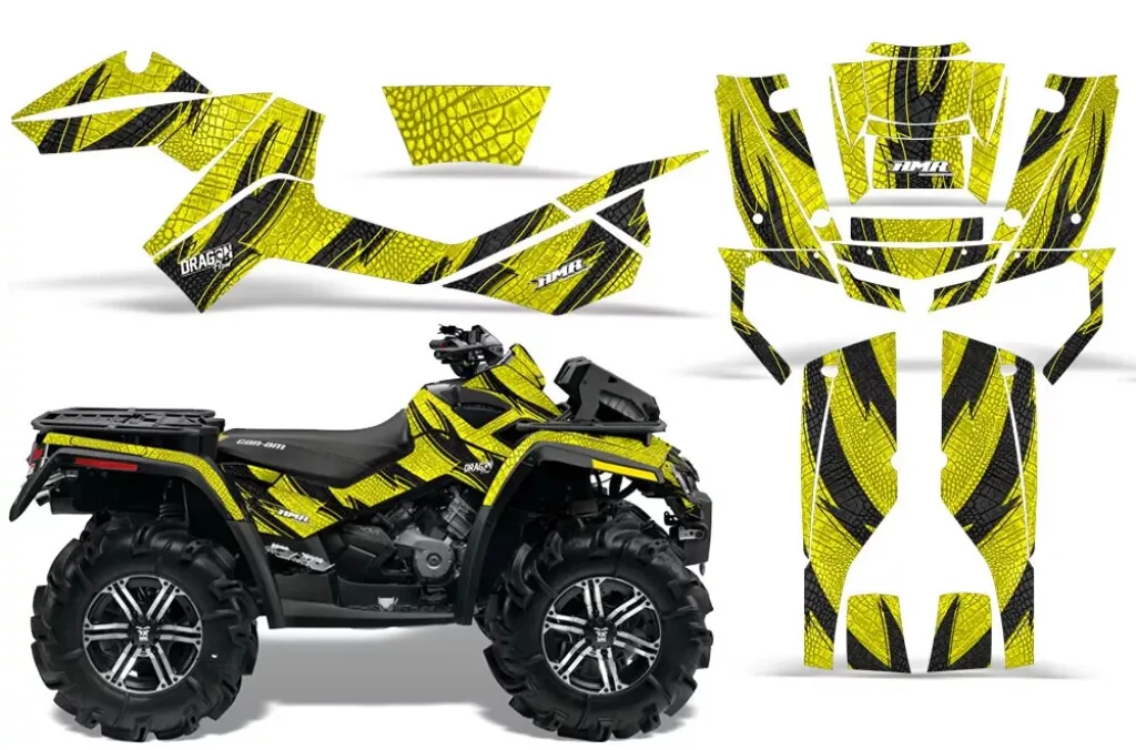 Dragon Flow Gelb für CAN-AM Outlander MAX 500/650/800 2006-2012
