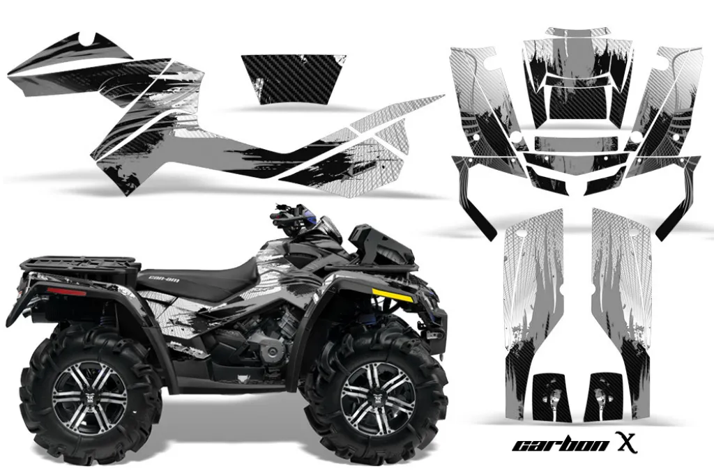 Carbon-X Silber für CAN-AM Outlander MAX 500/650/800 2006-2012