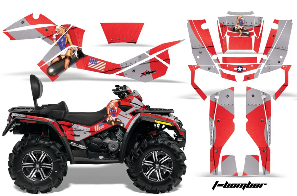 T-Bomber Rot für CAN-AM Outlander MAX 500/650/800 2006-2012