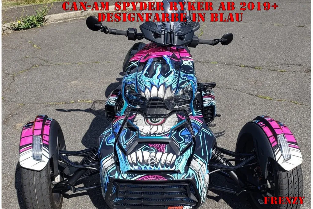 Frenzy Design color = Blue for CAN-AM Ryker 2018-2024