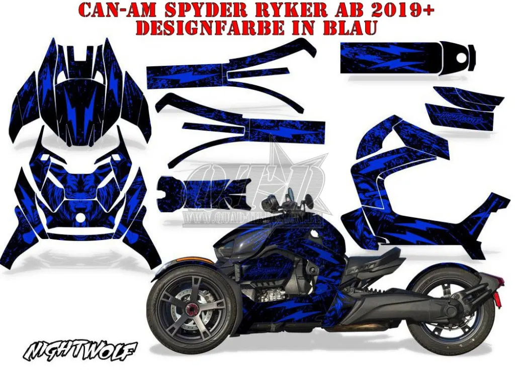 Nightwolf Blue for CAN-AM Ryker Rally 2018-2021