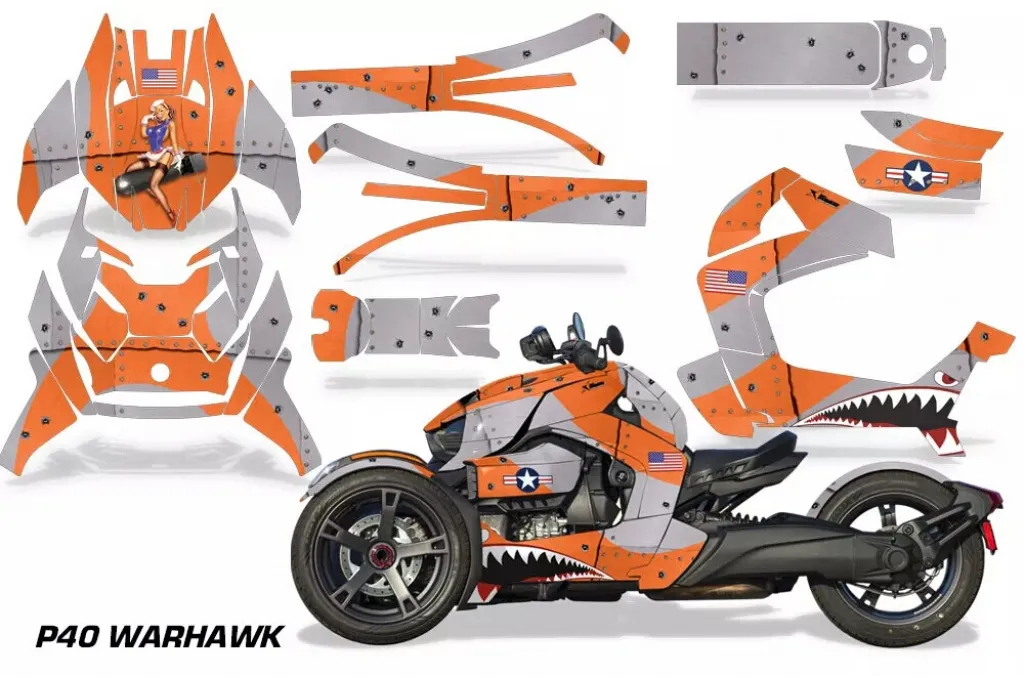 P40-Warhawk Orange für CAN-AM Ryker Rally 2018-2021