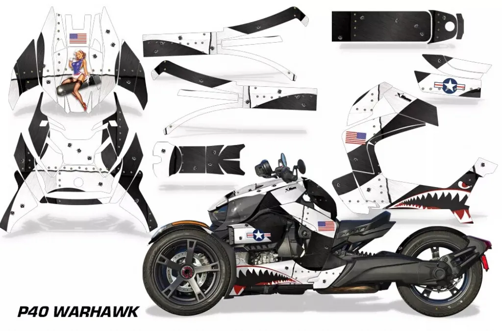 P40-Warhawk White für CAN-AM Ryker Rally 2018-2021