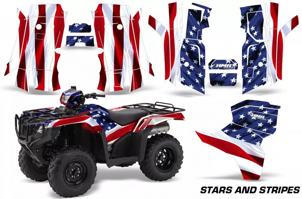 Stars and Stripes for Honda Fourtrax TRX 500 Foreman 2014-2019
