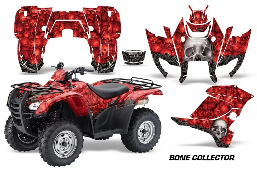 Bone Collector Red for Honda Rancher/Rancher AT 2007-2013