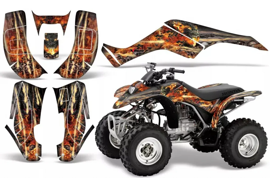 Firestorm Schwarz für Honda TRX 250EX 2001-2005