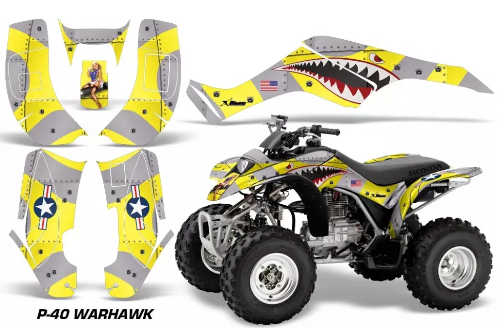 P40-Warhawk Gelb für Honda TRX 250EX 2001-2005