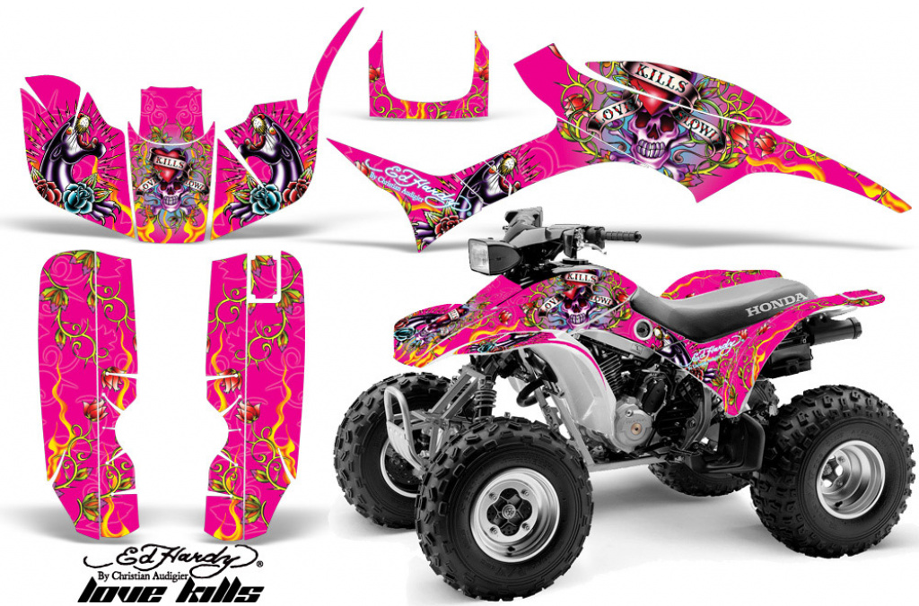 Ed-Hardy - Love Kills Pink for Honda TRX 300EX 1993-2006