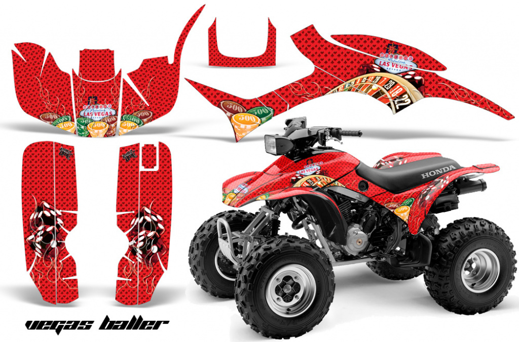 Vegas Baller Red for Honda TRX 300EX 1993-2006