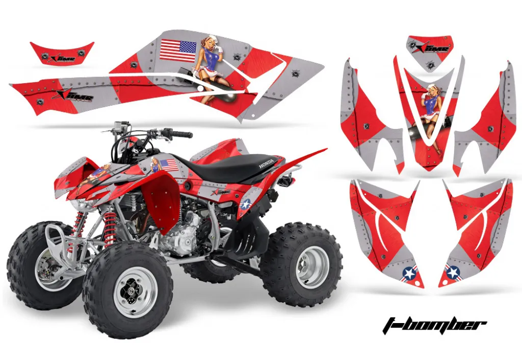 T-Bomber Rot für Honda TRX 400EX 2008-2016