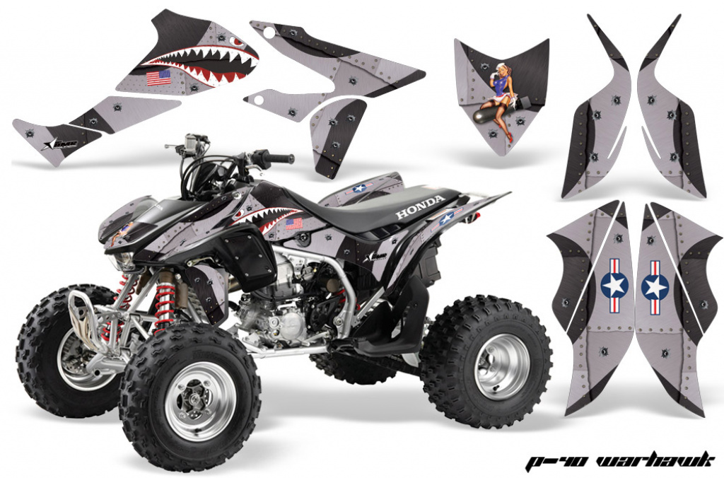 P40-Warhawk Black for Honda TRX 450R 2004-2016