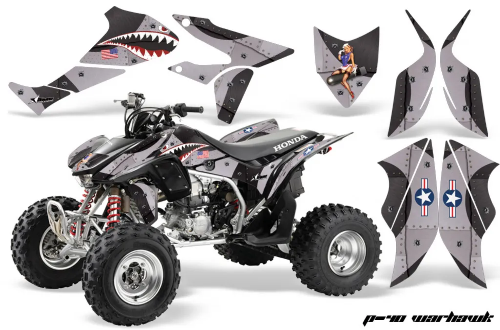 P40-Warhawk Black for Honda TRX 450R 2004-2016