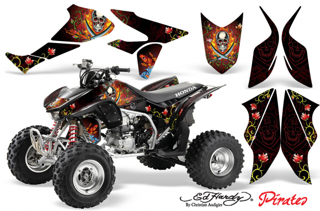 Ed-Hardy - Pirates Red for Honda TRX 450R 2004-2016