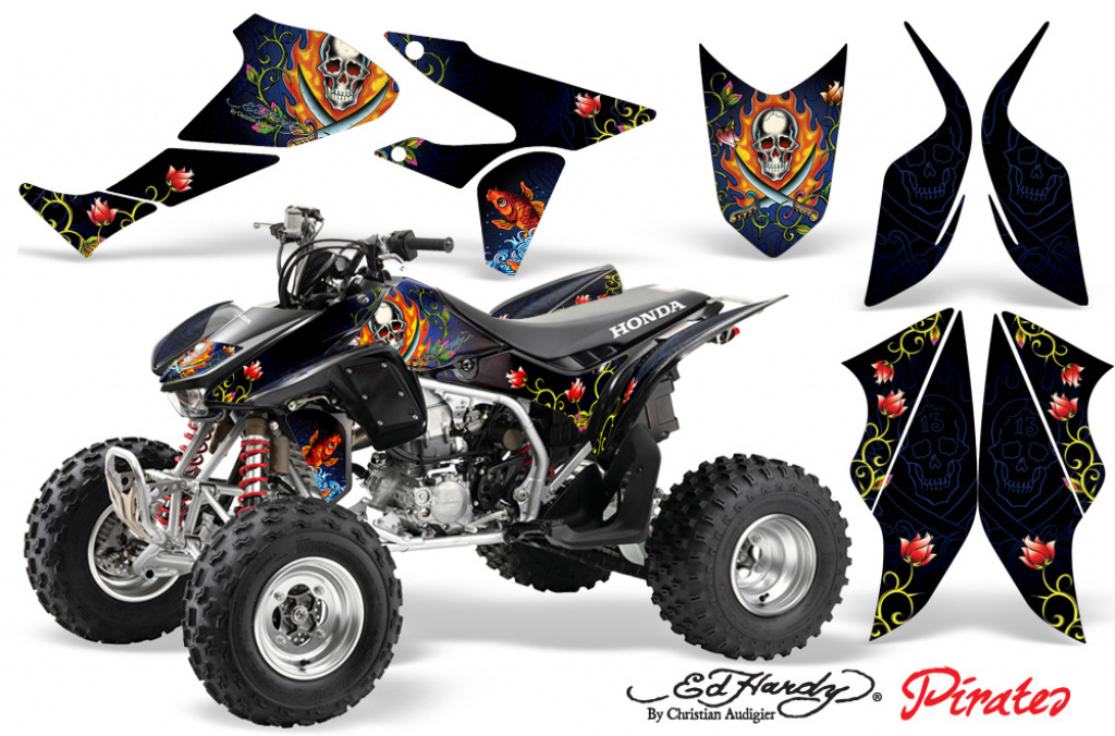 Ed-Hardy - Pirates Blue for Honda TRX 450R 2004-2016