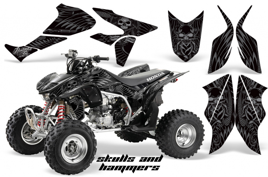 Skulls N Hammers Silver for Honda TRX 450R 2004-2016