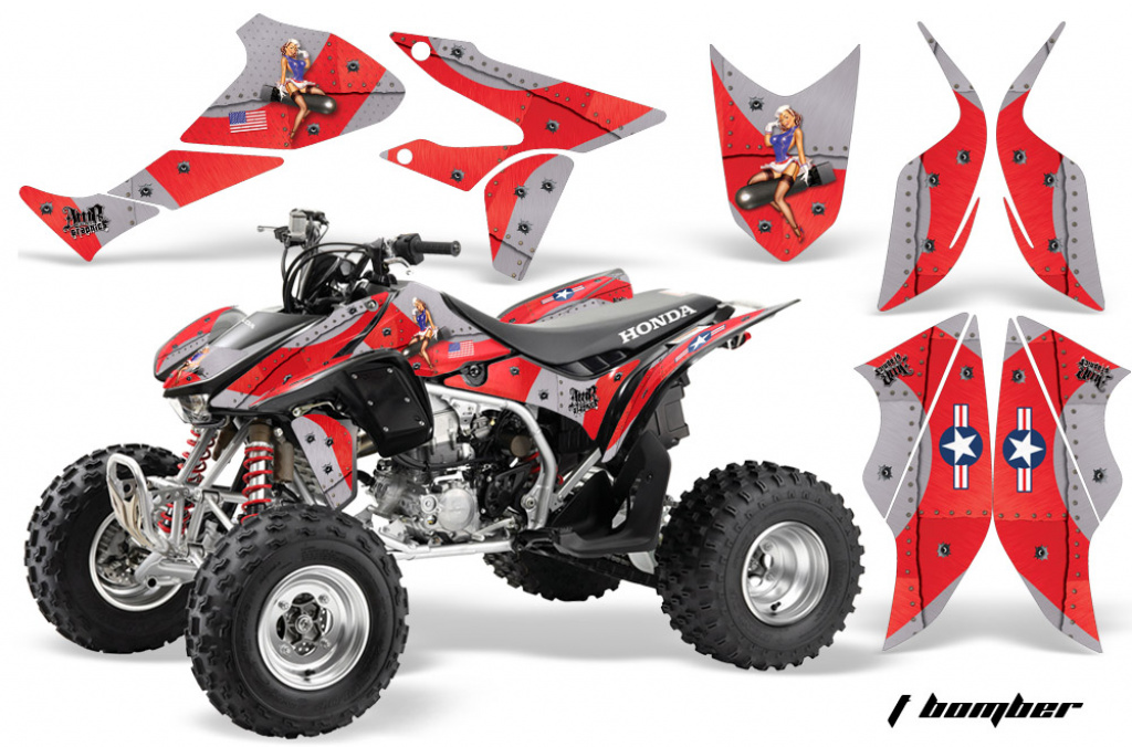 T-Bomber Red for Honda TRX 450R 2004-2016