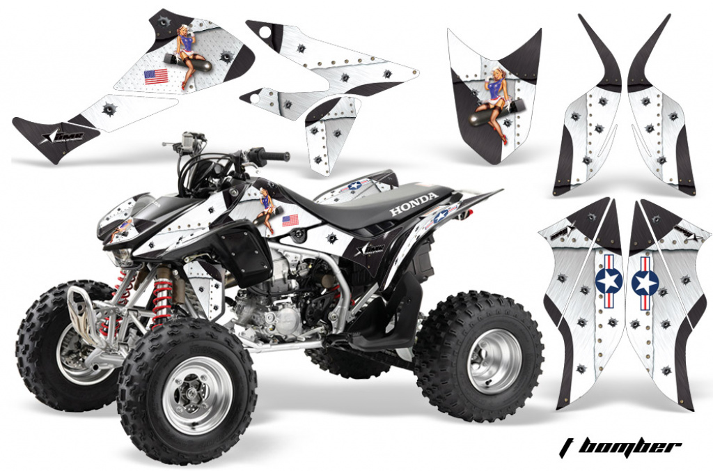 T-Bomber White for Honda TRX 450R 2004-2016