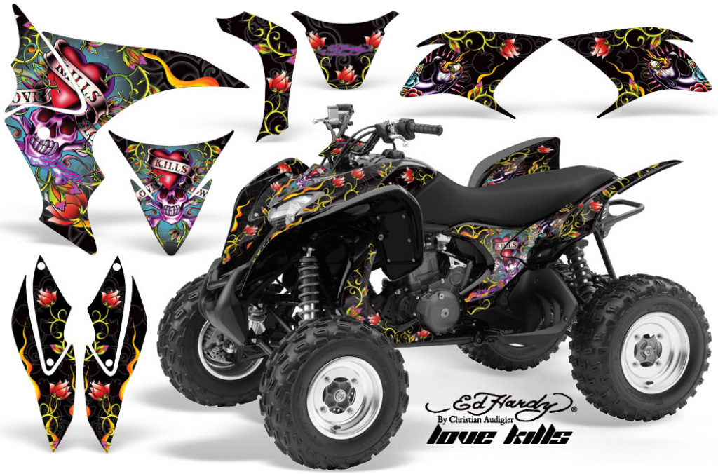 Ed-Hardy - Love Kills Black for Honda TRX 700xx 2008-2015