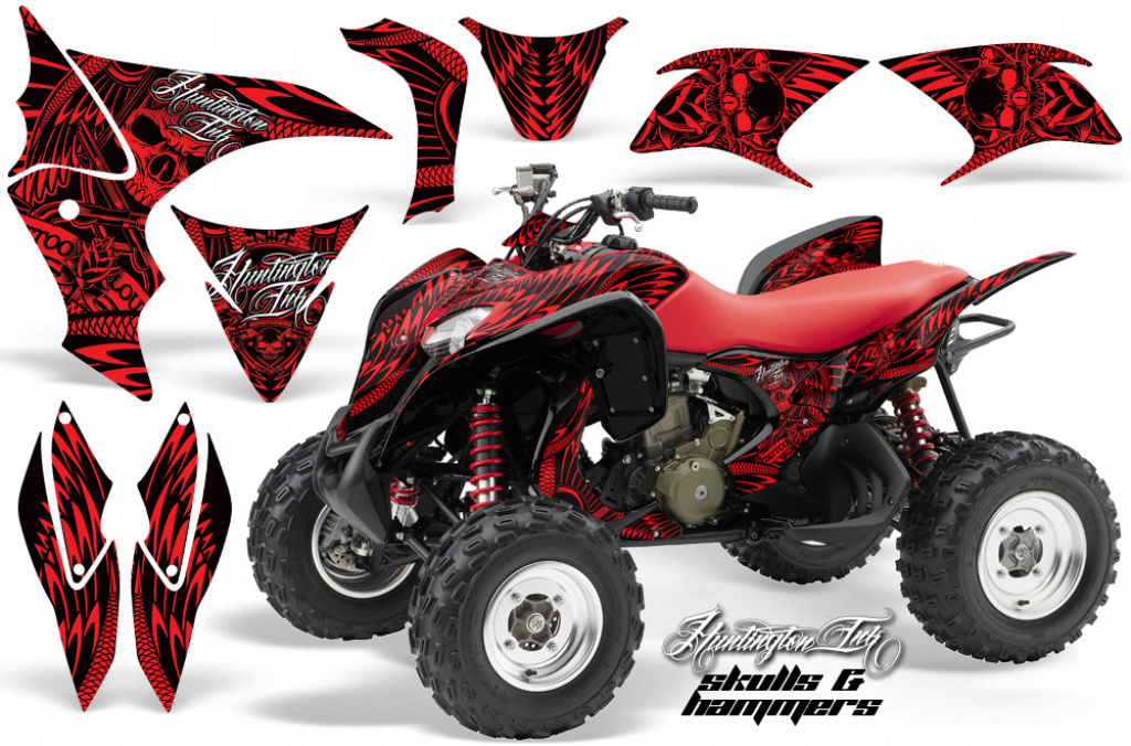 Skulls N Hammers Red for Honda TRX 700xx 2008-2015