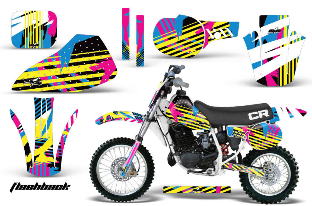 Flashback mit Nummernfelder für Honda CR60 1984-1985